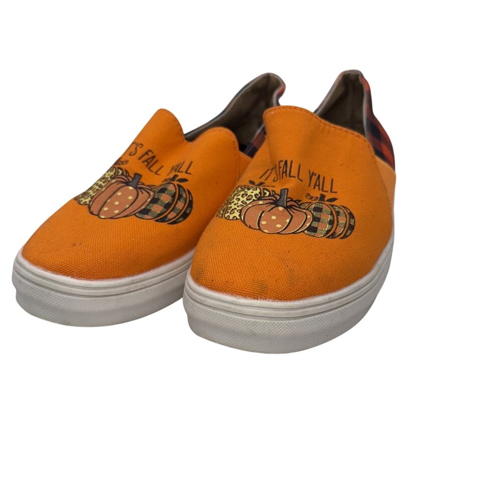 Size 8 - Women’s- It’s Fall Y’all, slip on seasonal shoes